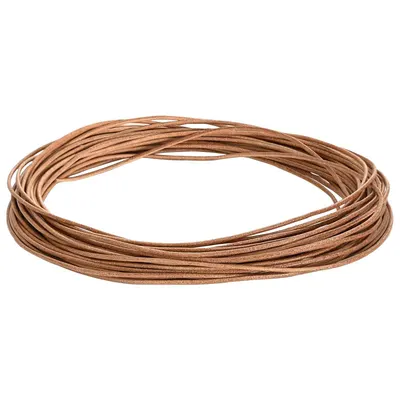 vidaXL Cord din Piele 1 Maro Ø2 mm x 5 m Piele