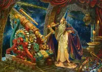 Puzzle 1000 piese - Astronomul