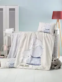 Set lenjerie 6 piese Bumbac Ranforce Frozen 120x60 cm