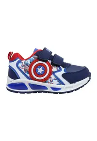 Pantofi sport cu velcro Captain America - Albastru inchis/Rosu vermillion