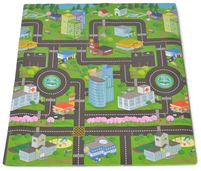 Covor de joacă Moni Toys - City Map, mic