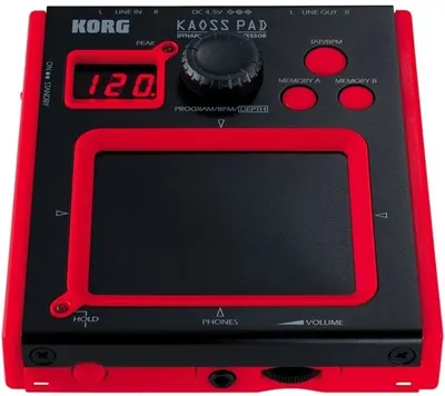 Procesor efecte dinamice Korg - mini-KP, 100 efecte, negru/roșu