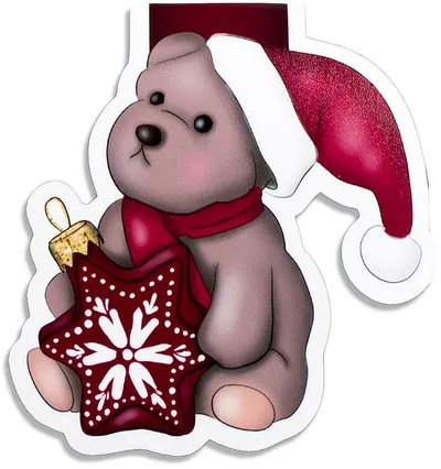Separator magnetic pentru cărți Next Lit - Cozy Christmas Bear