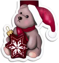 Separator magnetic pentru cărți Next Lit - Cozy Christmas Bear