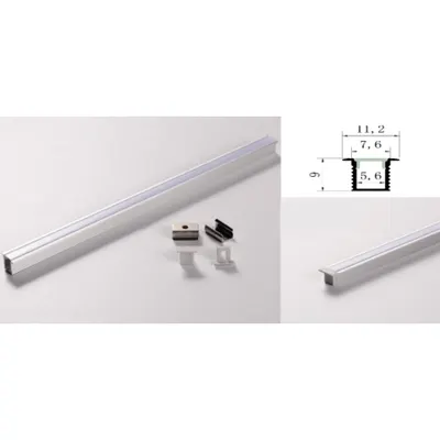 Profil led aluminiu PXG- 101/2 – aplicat/2m