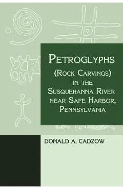 Petroglyphs (Rock Carvings) in the Susquehanna River near Safe Harbor, Pennsylvania