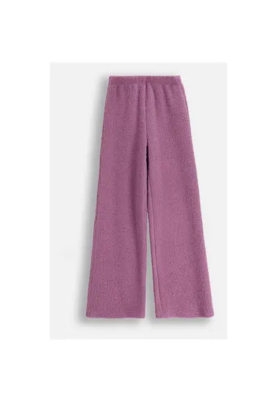 Pantaloni copii - tricotati - slim fit - violet - pentru fete
