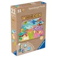 Ravensburger - Puzzle din lemn vietati marine 22 piese