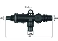 Termostat lichid racire (82 C, cu carcasa) potrivit BMW X5 (E53); LAND ROVER RANGE ROVER III 3.0-4.8 01.00-10.06