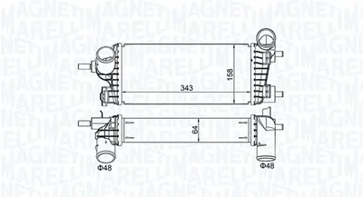 Intercooler potrivit FORD C-MAX II, FOCUS III, GRAND C-MAX 1.0 02.12