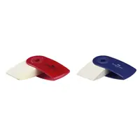 Radiera creion, Sleeve Mini, Faber-Castell, rosu/albastru