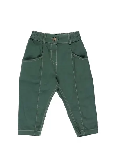 Pantaloni casual cu elastic in talie - - Dinosaur - Verde Inchis - pentru baieti - Verde