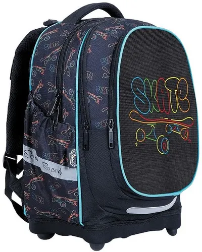 Ghiozdan anatomic pentru școală S. Cool Skate - Cu fund rigid