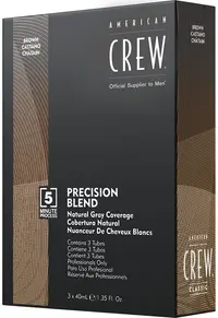 American Crew Vopsea de păr, tonuri medii de cenușă, 3 x 40 ml