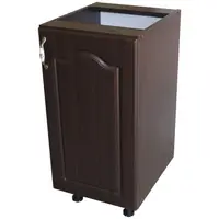 Corp inferior cu 1 usa dreapta Zebra, Wenge/ MDF Wenge Mustata, fara blat, 40 x 82 x 50 cm