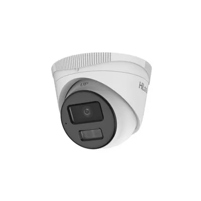 Camera supraveghere IP Dome cu iluminare duala Hikvision HiLook IPC-T240HA-LUFC/SL, 4 MP, 2.8 mm, IR/lumina alba 20 m, slot card, microfon, PoE