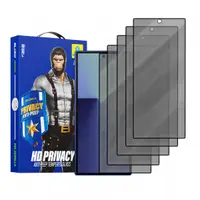 Folie de protectie Ecran Exterior Privacy Blueo Anti-Peep pentru Samsung Galaxy Z Fold8 Ultra F976, Sticla Securizata, Full Glue, Set 5 bucati