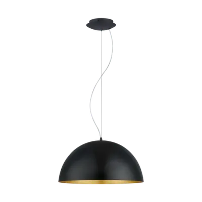 Lampa suspendata GAETANO 1 negru, gold 220-240V,50/60Hz IP20