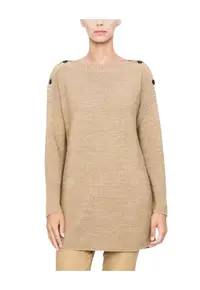 Pulover dama clasic - auriu - viscoza -