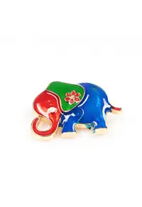Brosa martisor elefant multicolor