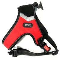 Ham ajustabil, rosu, din nylon, reglabil, circumferința piept 68-87 cm