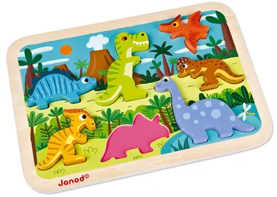 Puzzle 3D Janod - Dinozauri