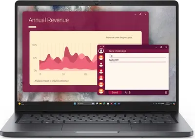 Laptop Dell - Pro PC14250, 14'', FHD+, Core 5, 16GB/512GB