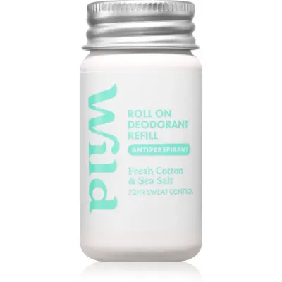 Wild Fresh Cotton & Sea Salt Refill antiperspirant roll-on rezervă 50 ml