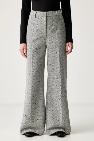 MUNTHE pantaloni pentru femei cu amestec de lână EILEEN