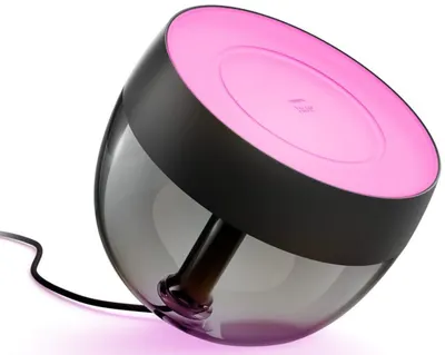 Lampă de birou Philips - Hue Iris RGBW, 8.1W, neagră