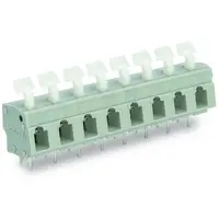 PCB terminal block; push-button; 2.5 mm²; Pin spacing 7.5/7.62 mm; 16-pole; suitable for Ex-e applications; CAGE CLAMP®; commoning option; 2,50 mm²; light gray