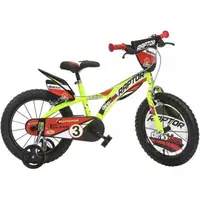 Bicicleta copii 4-6 ani, 16 inch, Raptor Galben, Dino Bikes DB61603RPYE