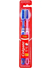 Colgate Periuta de dinti 2 buc Double Action Medium