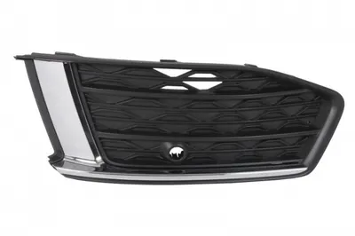Element bara fata stanga (inferior, cu orificii senzori parcare, plastic, negru) potrivit AUDI A6 C8 02.18