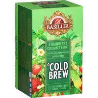 Ceai asortat Cold Brew Strawberry & Cucumber & Mint, 20 plicuri, Basilur