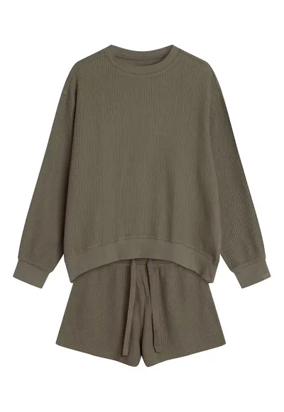 Costum dama Rumi khaki - Verde