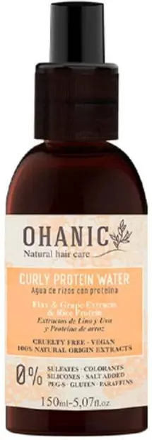 Ohanic Curly Method Apă proteică pentru hrănirea părului creț, 150 ml