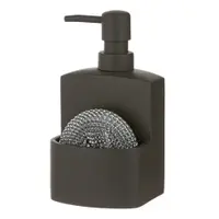 Dozator de săpun lichid gri închis din polirășină 250 ml Essentials – Ladelle