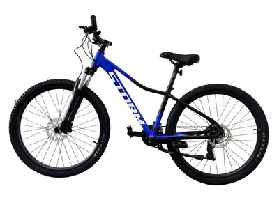 Bicicleta MTB Storm Shark Man 2.0, 27.5 Inch, Cadru 15,2D Frane Hidraulice, Albastru Negru