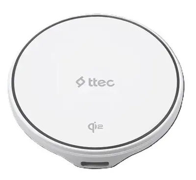 Încărcător wireless Ttec – AirCharger M Pro, 15W, Qi2, alb