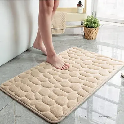 Set 2 x Covoras de baie antiderapant, 40 x 60 cm