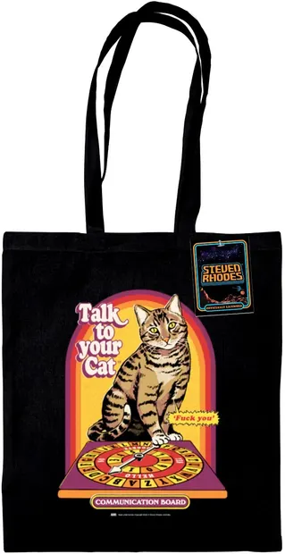 Geantă de cumpărături Pyramid Art: Steven Rhodes - Talk to your Cat