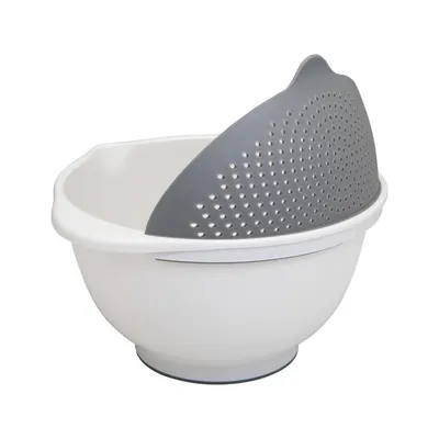 Bol cu strecurătoare 2 în 1 Metaltex, Ø 28 cm