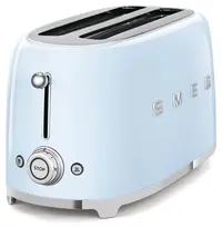 Prăjitor de pâine Smeg - 50’s Style, TSF02PBEU, 1500W, 4 felii, albastru