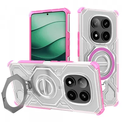 Husa pentru Xiaomi Redmi Note 14 Pro+ 5G, Techsuit, Carbon Shield Pro, Roz