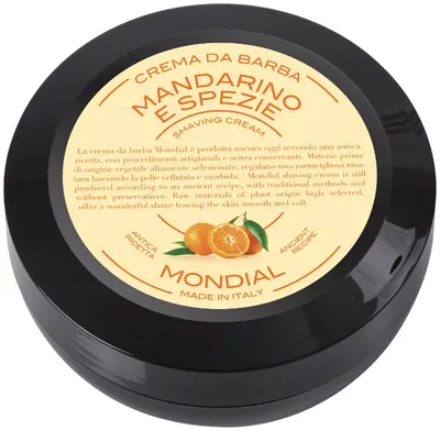 Mondial 1908 Cremă de ras cu aromă de mandarine și condimente, 75 ml