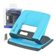 Perforator Kangaro AION-20/S, 20 coli, metalic, albastru turqoise, blister