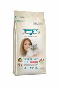 BonaCibo Adult Cat Sterilised Urinary Care cu Somon, 15 kg