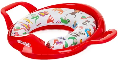 Reductor pentru colacul de toaletă Chipolino - Softi, roșu