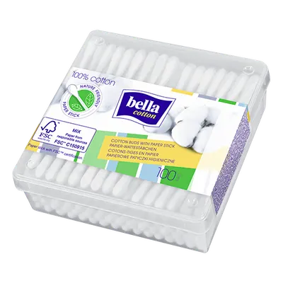 Betisoare Igienice din hartie, Bella Cotton | 100 bucati
